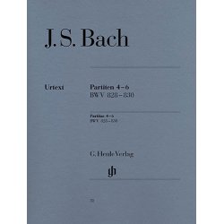 Johann Sebastian Bach: Partitas 4-6 BWV 828-830 (Henle Urtext Edition)