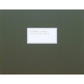 Frederic Chopin: Ballad In F Major Op.38