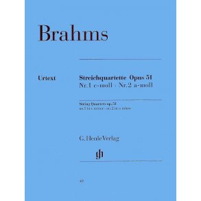 Johannes Brahms: String Quartets Op.51 (Henle Urtext Edition)