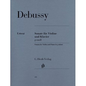 Claude Debussy: Sonata For Violin And Piano In G Minor