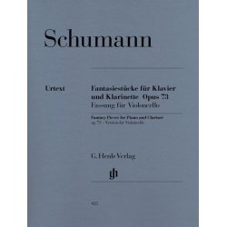 Robert Schumann: Fantasy Pieces For Piano And Clarinet Op.73 (Version For Cello)