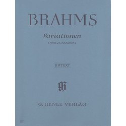 Johannes Brahms: Variations Op.21 No.1 And 2