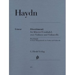 Franz Joseph Haydn: Divertimenti for Piano (Cembalo), 2 Violins and Violoncello