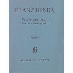 Franz Benda: 6 Sonatas for Violin and Basso Continuo