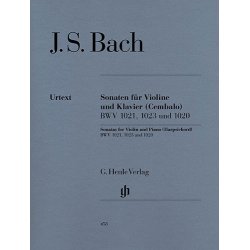 Johann Sebastian Bach: Three Sonatas for Violin and Piano (Harpsichord) BWV 1020, 1021,1023