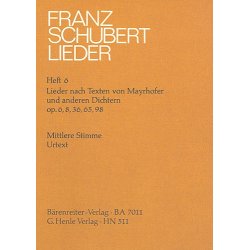 Franz Schubert: Songs with Lyrics by Mayrhofer and other Poets