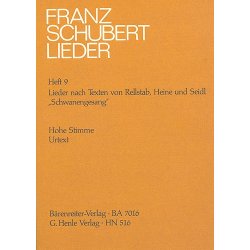 Franz Schubert: Songs with Lyrics by Rellstab, Heine and Seidl