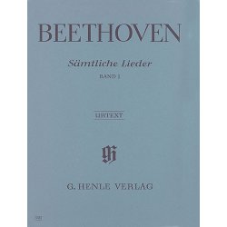 Ludwig Van Beethoven: Samtliche Lieder Band I (Urtext)