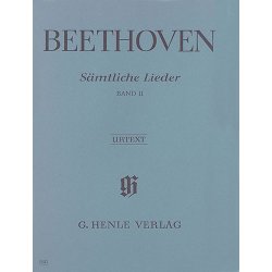 Ludwig Van Beethoven: Samtliche Lieder Band II (Urtext)