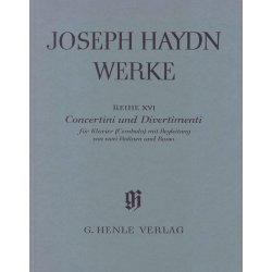 Joseph Haydn: Concertini and Divertimenti for Piano (Harpsichord) with accompaniment of two Violins and Bass