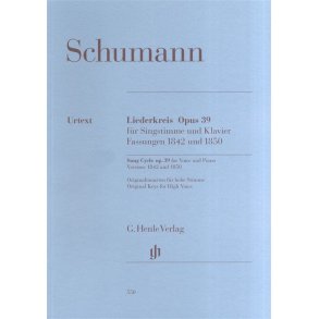 Robert Schumann: Song Cycle Op.39 for Voice and Piano - Versions 1842 and 1850
