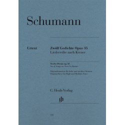 Robert Schumann: Twelve Poems Op. 35, Set Of Songs On Texts By Kerner (High/Medium Voice)