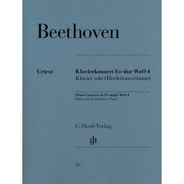 Ludwig Van Beethoven: Piano Concerto In E Flat WoO 4 (Henle Urtext)