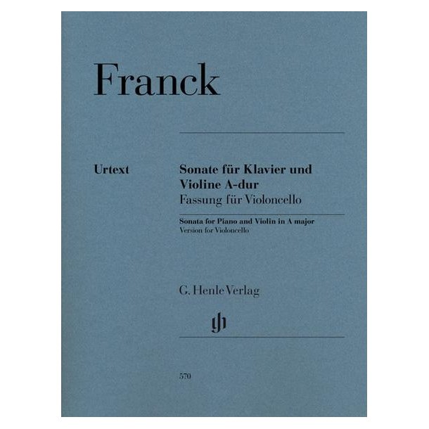 Franck Sonata Pf/Vln A Maj Vlc/Pf Bk