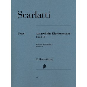 Scarlatti Domenico Selected Piano Sonatas Volume Iv Pf Urtext Bk