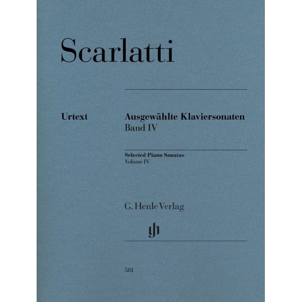 Scarlatti Domenico Selected Piano Sonatas Volume Iv Pf Urtext Bk