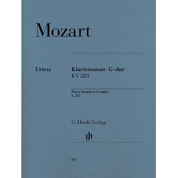 W.A.Mozart: Piano Sonata In G KV 283 (Henle Urtext Edition)