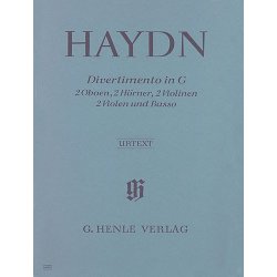 Franz Joseph Haydn: Divertimento G major Hob. II:9 for 2 Oboes, 2 Horns, 2 Violins, 2 Violas and Basso Continuo