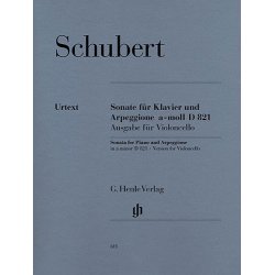 Franz Schubert: Sonata For Piano And Arpeggione In A Minor D 821 (Cello/Piano)
