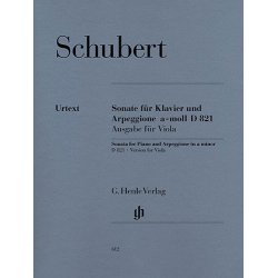 Franz Schubert: Sonata For Piano And Arpeggione In A Minor D 821 (Viola/Piano)
