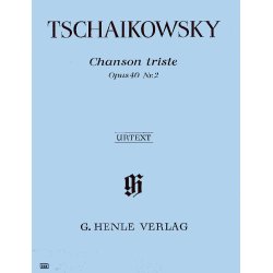 Pyotr Ilyich Tschaikovsky: Chanson Triste Op.40 No.2 (Urtext)