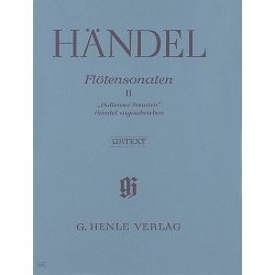 Georg Friedrich H&auml;ndel: Flute Sonatas, Volume II  [Hallenser-Sonatas], three Sonatas attributed to H&auml;ndel (with separate Flute/Basso Continuo part (two copies))