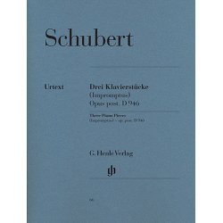 Franz Schubert: Three Piano Pieces - Impromptus - D946 Post. (Henle Urtext)