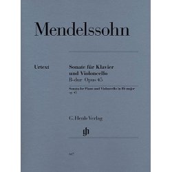 Felix Mendelssohn: Sonate Fur Klavier Und Violoncello Op. 45