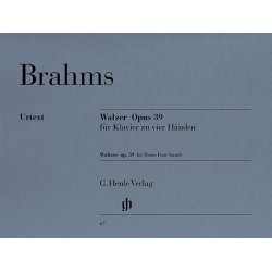 Johannes Brahms: Waltzes Op.39 - Piano Duet (Urtext Edition)