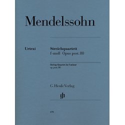 Felix Mendelssohn: String Quartet In F Minor Op. post. 80 (Parts)