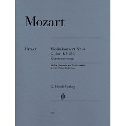 W.A. Mozart: Violin Concerto No.3 In G K.216 (Violin/Piano)