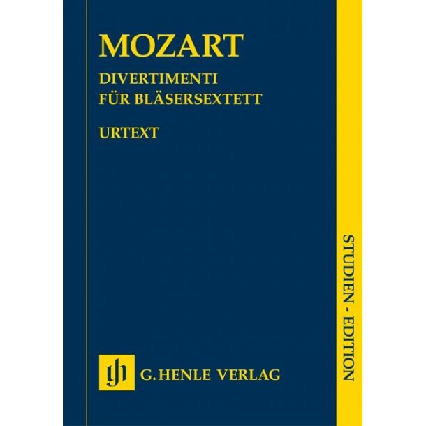 W. A. Mozart: Divertimenti For Wind Sextet (Study Score)