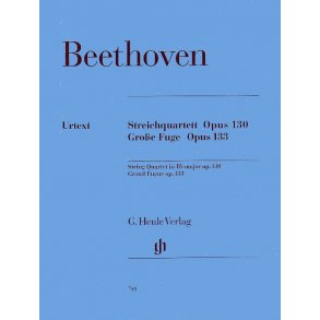 Ludwig Van Beethoven: Streichquartett Op.130/Grosse Fuge Op.133 (Henle Urtext Edition)