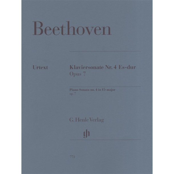 Ludwig Van Beethoven: Piano Sonata No.4 in Eb Major Op.7 (Henle Urtext)