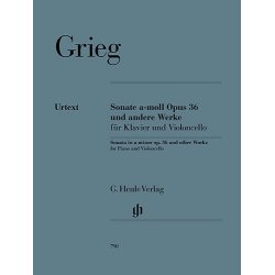 Edvard Grieg: Sonata In A Minor Op.36 And Other Works For Cello And Piano (Henle Urtext Edition)