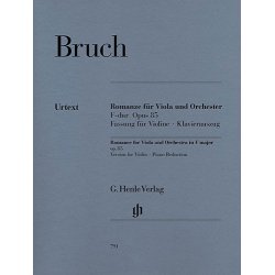 Max Bruch: Romance For Viola And Orchestra In F Op.85 (Violin Version)
