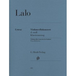 Édouard Lalo: Violoncello Concerto In D Minor - Cello/Piano (Urtext)