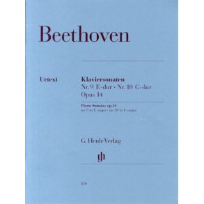 Beethoven: Piano Sonata No.9 And No.10 Op.14 (Henle Urtext Edition)