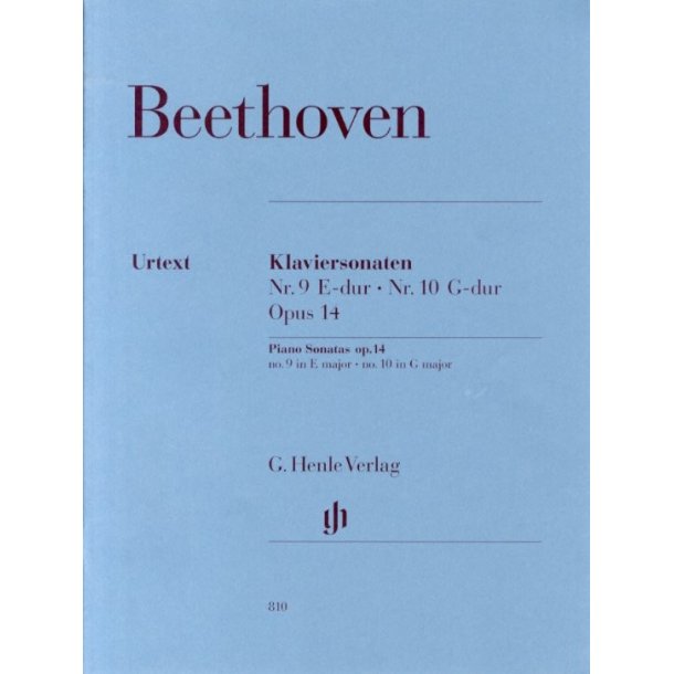 Beethoven: Piano Sonata No.9 And No.10 Op.14 (Henle Urtext Edition)