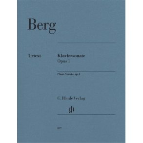 Alban Berg: Piano Sonata Op.1 (Henle Urtext)