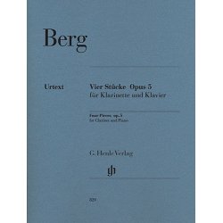 Alban Berg: Four Pieces For Clarinet And Piano Op.5 (Henle Urtext Edition)