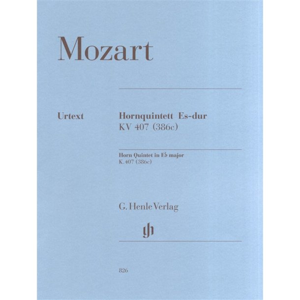 W.A. Mozart: Horn Quintet In E flat K.407 (386c) - Urtext Parts
