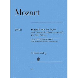 W.A. Mozart: Sonata In B Flat K.292 (Henle Urtext Edition)