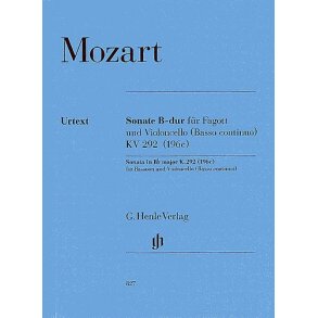 W.A. Mozart: Sonata In B Flat K.292 (Henle Urtext Edition)