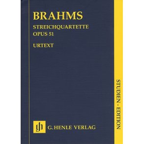 Johannes Brahms: Streichquartett Op.51 (Henle Urtext Edition)