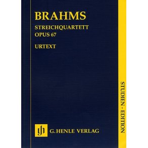 Johannes Brahms: Streichquartett Op.67 (Henle Urtext Edition)