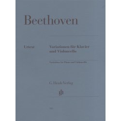 BEETHOVEN VARIATIONS FOR PIANO & VIOLONCELLO PF/VLC BK URTEXT