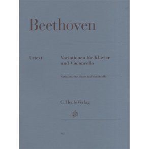 BEETHOVEN VARIATIONS FOR PIANO & VIOLONCELLO PF/VLC BK URTEXT