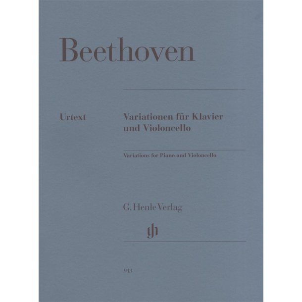 BEETHOVEN VARIATIONS FOR PIANO & VIOLONCELLO PF/VLC BK URTEXT
