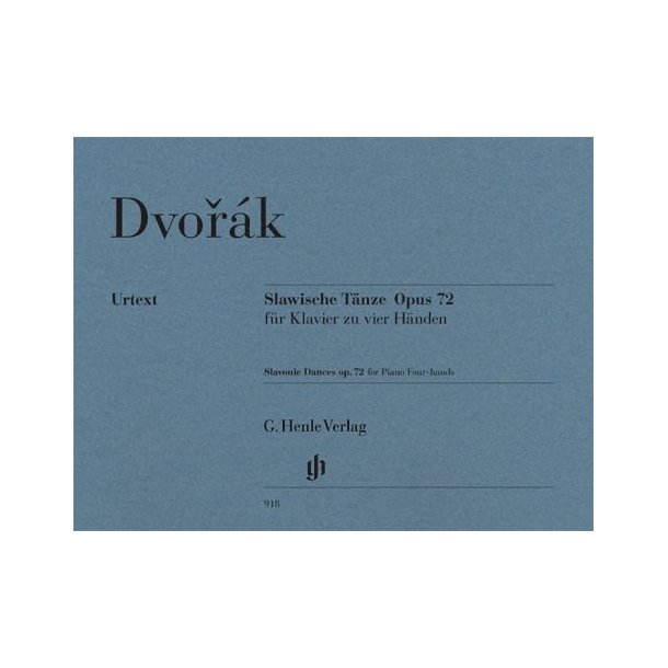 Anton&iacute;n Dvor&aacute;k: Slavonic Dances Op.72 - Piano Four-Hands (Henle Urtext)